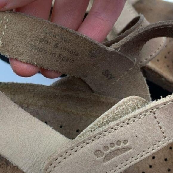 Spring step flatform sandals sky 40 9 brown suede walking orthopedic - Picture 7 of 9